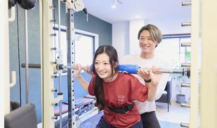 経験豊富なトレーナーによるサポート