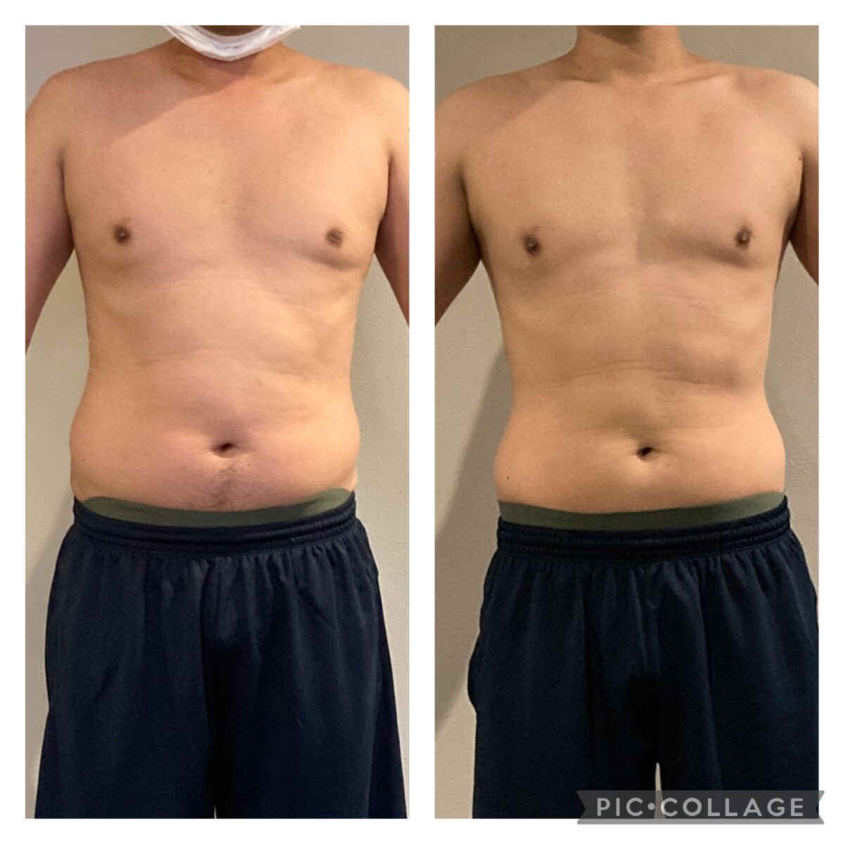 30代　男性　体組成計記録&before /afterお写真