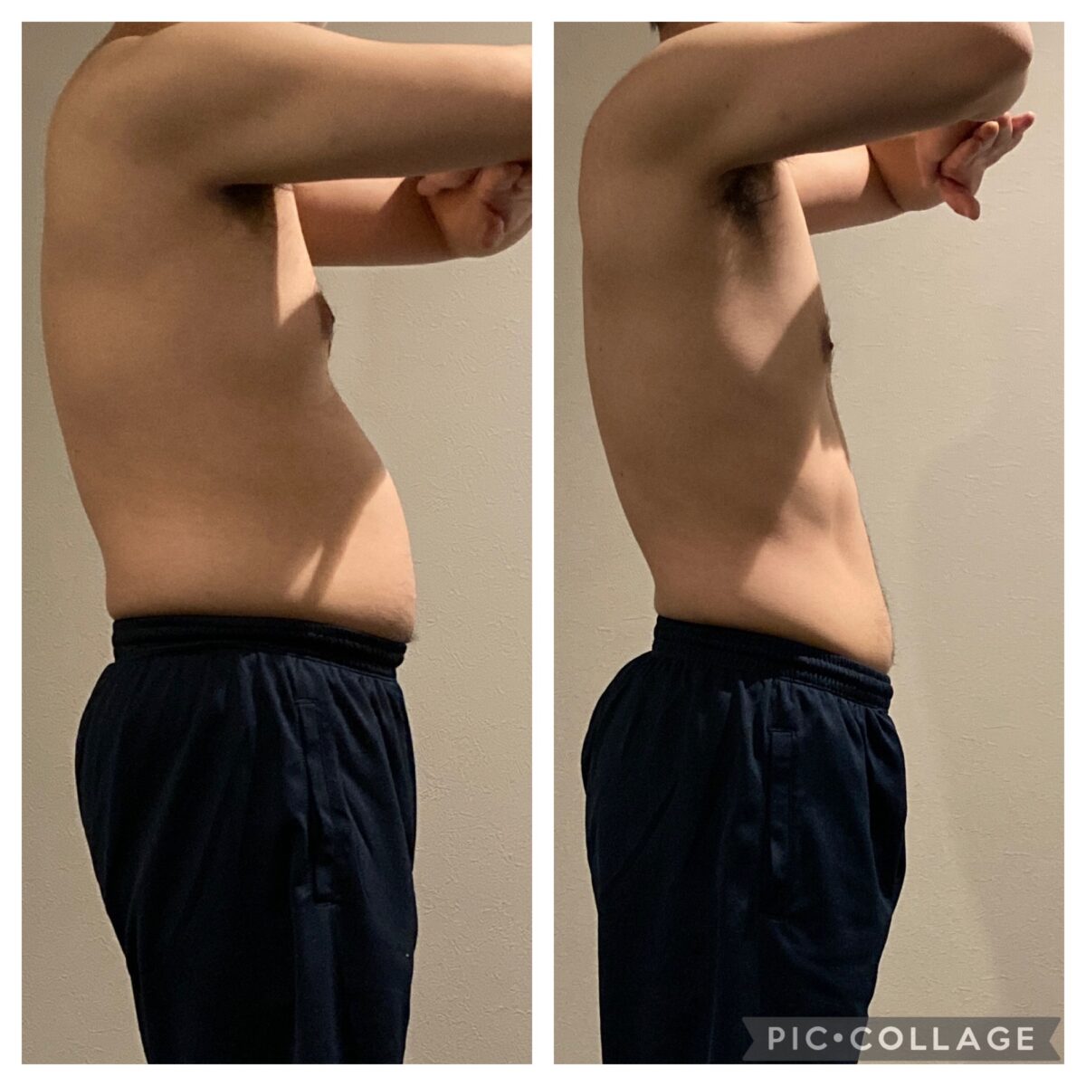20代　男性ビフォーアフターお写真　FOR”ME”GYM